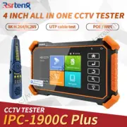 Rsrteng 8K 32MP Security Camera Monitor CCTV Test Cable Tracer IPC-1900C Plus