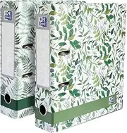 Oxford A4 Lever Arch Files, Leaves Design, Pack of 2 Heavy Duty Folders