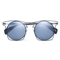在飛比找PChome24h購物優惠-Yohji Yamamoto 山本耀司 時尚前衛太陽眼鏡-藍