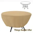 COVER for ROUND PATIO TABLE Outdoor Porch Garden Pool Deck Furniture TERRAZZO