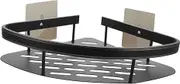 Alipis Shower Corner Shelf White Bathroom Wall Mount Shelf Black Shower over Door Corner Storage Rack Kitchen Triangle Rack