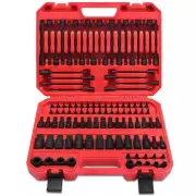 107Pc Hex & Torx Bit Socket Set E-Torx Extra Long Allen Key Sockets Metric & SAE