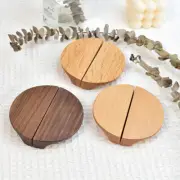 1PC Semicircle Wooden Kitchen Cabinet Drawer Handle Cupboard Wardrobe Pull Knob