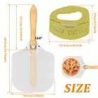 Pizza Peel Pizza Pack Aluminum Alloy Pizza Paddle Pizza Peel with Wood ginyz