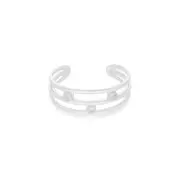 Sterling Silver Diamond Set Toe Ring