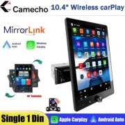 10" Single Din Touch Screen Stereo Bluetooth Radio Car Apple/Android Carplay+CAM