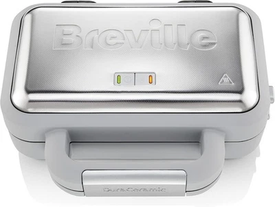 Breville VST072 DuraCeramic Waffle Maker, Non-Stick and Easy Clean with Deep-Fil
