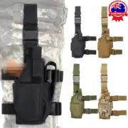 Tactical Military Airsoft Pistol Gun Drop Leg Thigh Holster Pouch Bag right Hand