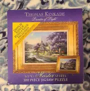 Clocktower Cottage Mini Masters Series 100 Piece Puzzle Thomas Kinkade New 2003