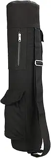 Portable Yoga Mat Carry Bag Full Zipper Fitn Mat Storage Bag Multi-functional Exercise Mat Bag Black One Size