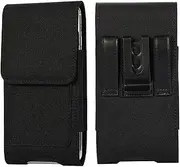 Nylon Belt Clip Case Phone Holster Pouch Holder for iPhone 15 Pro Max/ 16 Plus/ 14 13 12 Pro Max, Samsung Galaxy A15 A25 A35 A55 A54 S24 Ultra S24 FE S23 FE S22 Plus S21 FE, Moto G Stylus 5G 2024 2023