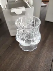 PartyLite 24% Lead Crystal Cottage Light Votive Candle Holder P7131
