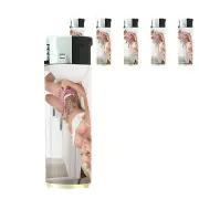 Tattoo Pin Up Girls D29 Lighters Set of 5 Electronic Refillable Butane