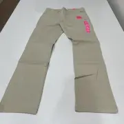 The Children’s Place Girls Uniform Stretch Bootcut Chino Pants - Tan 12