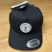 DC Shoe YOUTH 1994 Badger Retro Black A-Frame Trucker Snapback Hat Cap Skate Boy