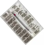 YWMJZEU 3X Mini Small Screws Kit M1.2 M1.4 M2 Machine Screws Hand Tool Repair Tool Stainless Steel Tiny Micro Screws Set for Watch Eyeglasses Clock