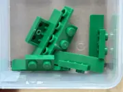 LEGO Parts - Green Bracket 1 x 2 - 1 x 4 - No 28802 - QTY 5