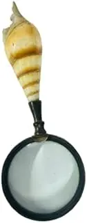 Decorative Magnifying Glass with Seashell Handle, Vintage Style Desktop Magnifier