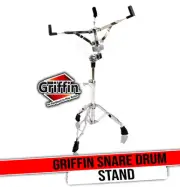 Snare Drum Stand by GRIFFIN | Deluxe Percussion Hardware Base Kit | Double Brace