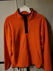 Mens Amazon Essentials Snap Front Fleece Jacket Size Medium