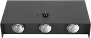 Battery Operated Wall Sconce LED Motion Sensor Rechargeable Up Down Wall Lamp (Black)