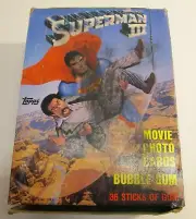 1983 Topps Superman 3 Wax Box Richard Pryor on Box