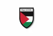 PATCH PATCHES EMBLEM IRON ON GLUE PRINT FLAG world crest palestine
