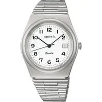 在飛比找momo購物網優惠-【agnes b.】法式復古時尚腕錶-34mm(VJ32-K