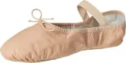 Pink Bloch Women's S0205L Dansoft Leather Full Sole Ballet Slippers Size 8 A