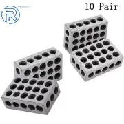 10 Pair 1-2-3 Blocks 23 Holes Ultra Precision .0002" Machinist 123 Jig