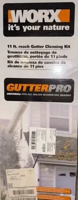 WORX WA4092 Universal Gutter Cleaning Kit 11' Reach with Adapter New