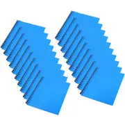20x Bantex Refillable PP A4 20 Pocket Display Book Spiral Spine Folder Blue