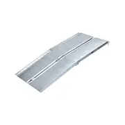 Kartrite 5ft Aluminium Foldable Wheelchair Ramp Non-Slip R02 Silver