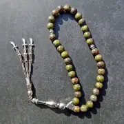 AFRICAN BLOODSTONE Tasbih - Misbaha - Worry Beads - Natural - Komboloi