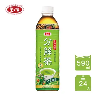 【愛之味】日式綠茶分解茶590ml(24入/箱)