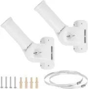 Flag Pole Holder Heavy Duty Metal Iron Bracket Multi Position Mount Adjustable F