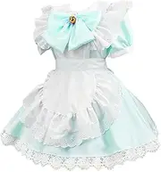 [Generic] Girls Outfit Cosplay Outfit Halloween Dress Cosplay Costume Classic Apron Women's Exotic Cost Petite Dresses Petite Length