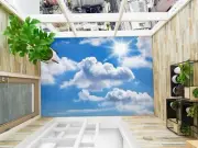3D Sun Cloud 3777NA Floor WallPaper Murals Wall Print 5D AJ WALLPAPER AU Fay