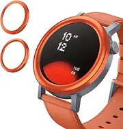 2 Pack for CMF Watch Pro 2 Bezel Ring, Bumper Protector for CMF Watch Pro2 Metal Round+Ring Bezel Guard, Anti Scratch Bumper Protector, Without Screen (Orange)