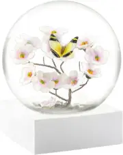 Butterfly on Branch Cool Snow Globe