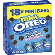 Oreo Variety Mini Cookies Biscuits 18 Pack 367g