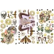 Finnabair Mini Transfers 6"X12" 3/Sheets-Boho Skulls
