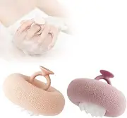 Super Soft Sunflower Suction Cup Bath Ball, 2025 New Exfoliating Bath Sponge Cleaning Brush with Suction Cup, 2-in-1 Sunflower Bath Sponge Ball Exfoliating Body Cleaning Brush for Women Men (B)