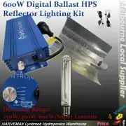 Hydroponics 600W HPS Grow Light Kit Digital Ballast Wing Shade Lighting Kits