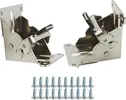 2PCS 0-90-180 Degree Table Legs Foldable Bracket with Screws,Self-Locking Hinge- Leg Fittings and Corner Brace for Folding Workbench- Fold Down Desk Extension in Kitchen