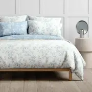Sheridan Dappled Quilt Cover Set in Chambray Size: Super King Cotton