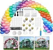 JaraSara 10Ft Balloon Arch Kit and Balloon Pump, 2 PCS Balloon Stand,Balloon Arch Kit for Wedding Baby Shower Graduation Birthday Party Supplies Decoration