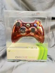 New Sealed Xbox 360 Chrome Series Special Edition Red Wireless Controller