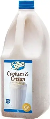 EDLYN FLAVOURED TOPPINGS SYRUPS 3L Bottle for Thick Shake Milkshakes or Sundaes