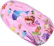 1Pc Inflatable Surfboard with Double Handles Floating Swimming Pool Float for Summer Parties and Beach Holidays Pink
